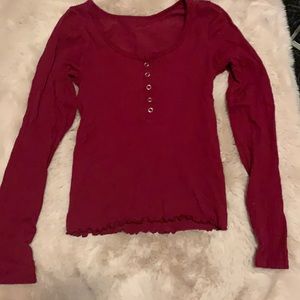 Burgundy long sleeve